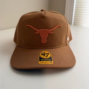 Carhartt Brown Cap with Orange Texas Longhorns 47 hitch cap